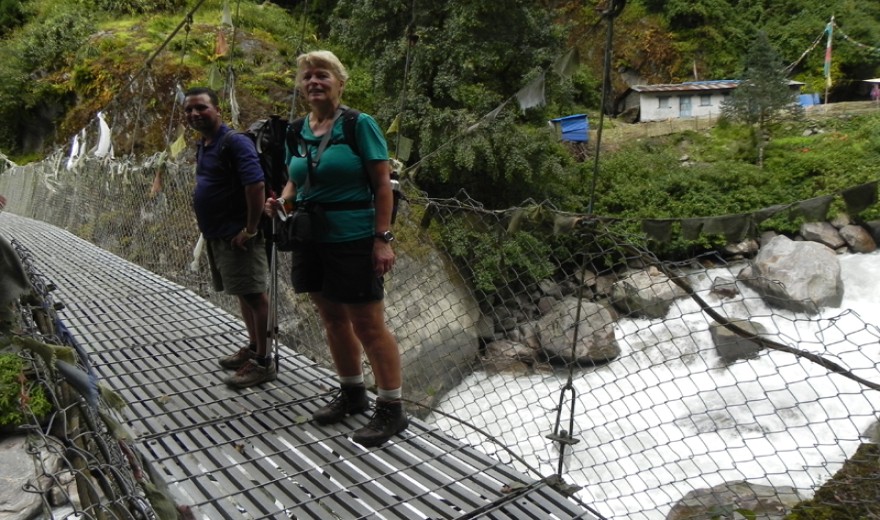 On the way Suspension bridge